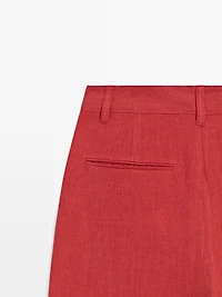 Loose fit linen trousers
