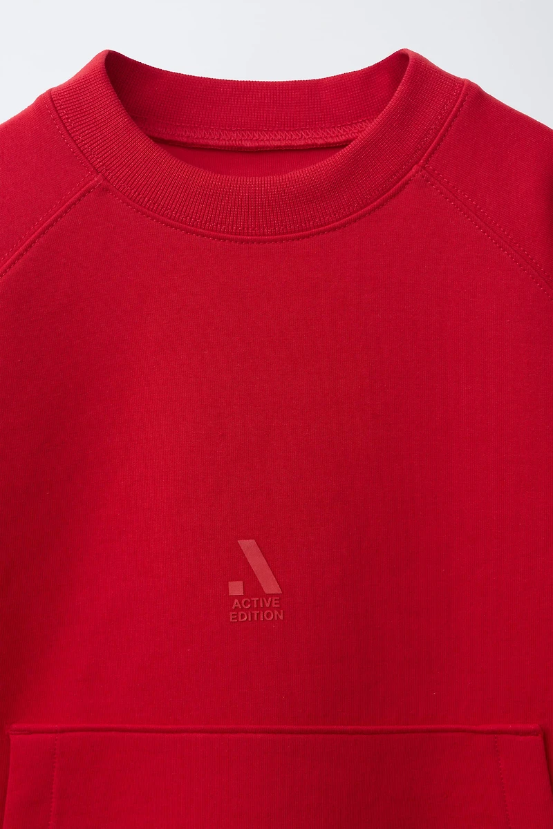 INTERLOCK SPORTY LOGO SWEATSHIRT