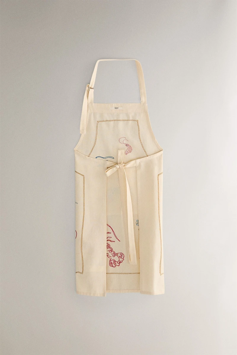 TABLIER BRODERIE VACANCES