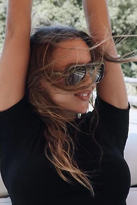CROPPED STRETCH T-SHIRT