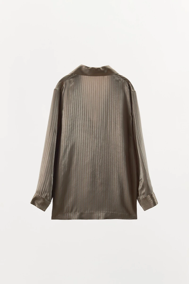 STRIPED PAJAMA SHIRT