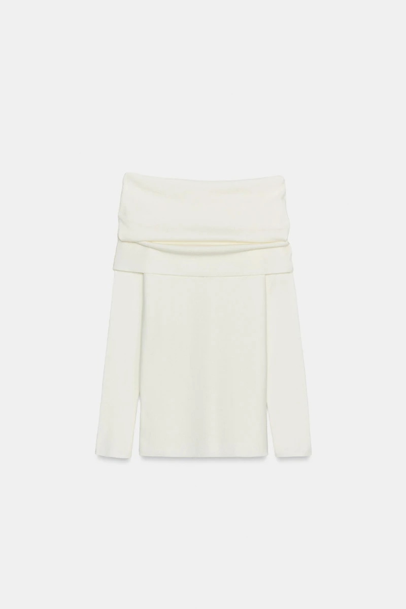 PULL EN MAILLE OFF SHOULDER