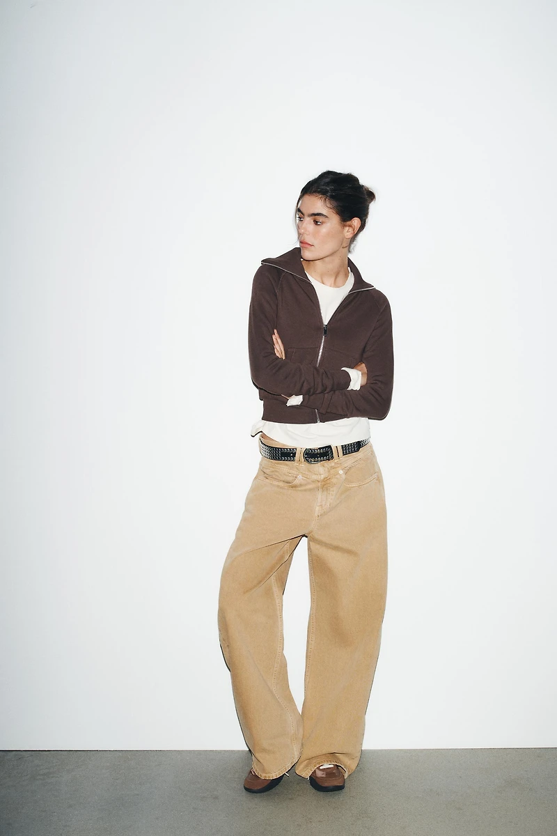 ZIPPERED PLUSH JACKET