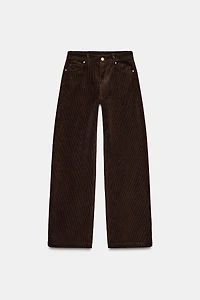 CORDUROY STRAIGHT LEG PANTS