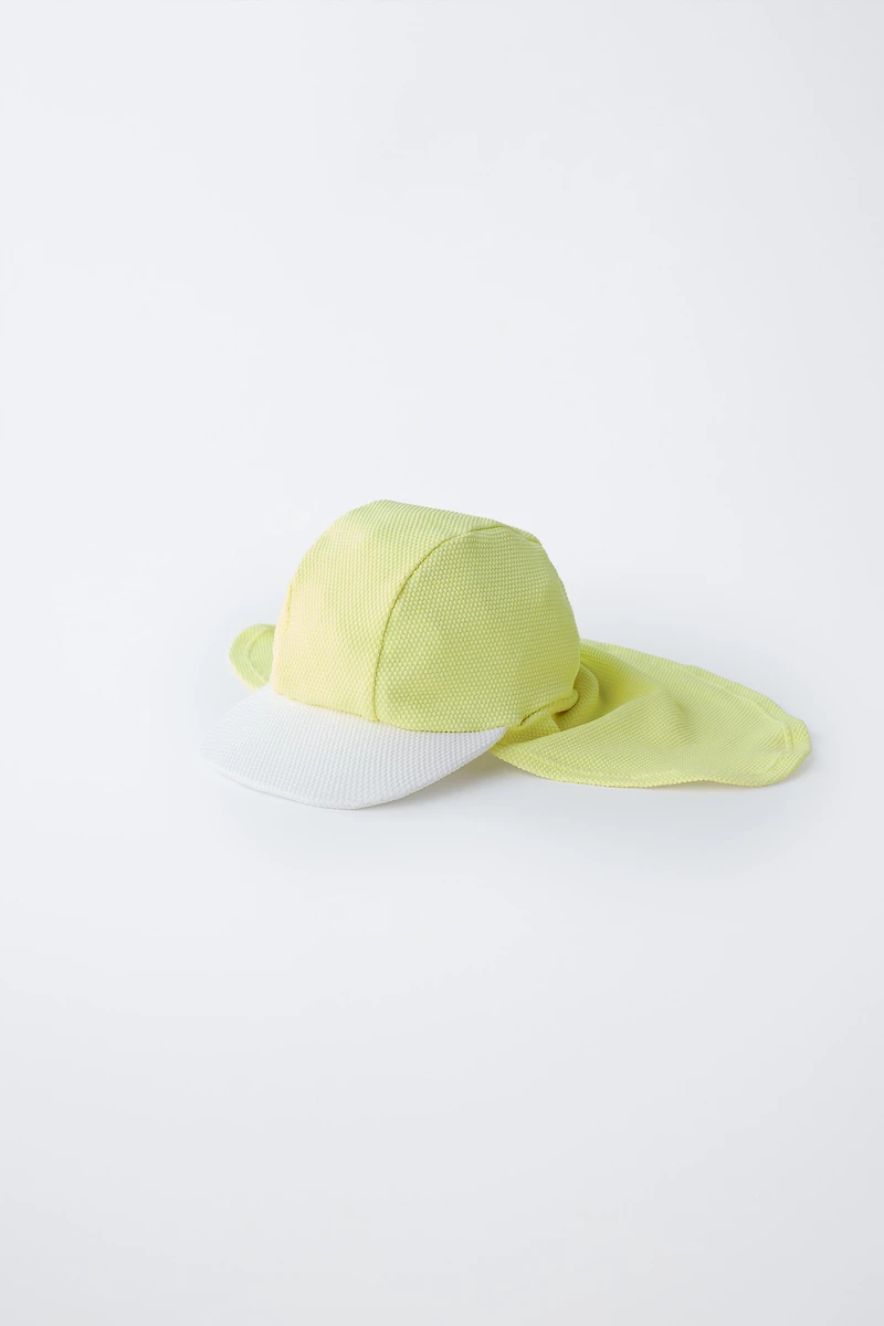 SWIM HAT WITH NECK FLAP