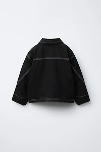 FLEECE LINED DENIM JACKET