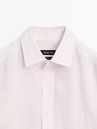 100% linen slim fit shirt