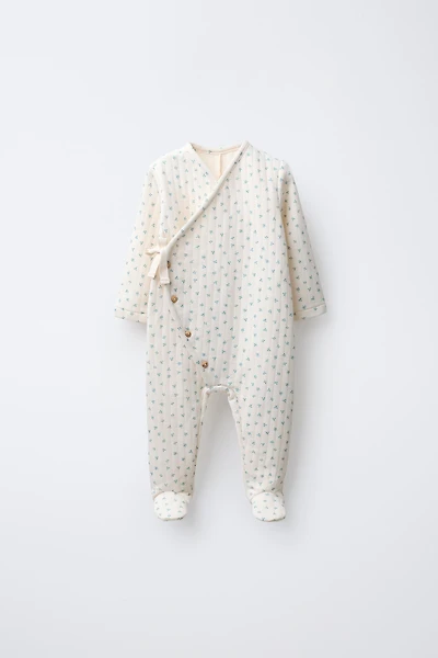 COMBINAISON MATELASSÉE À FLEURS