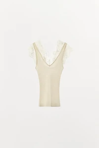 LACE KNIT TOP