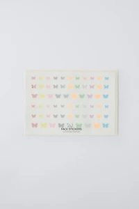 ZARA STICKERS VISAGE PAPILLONS PAILLETTÉS