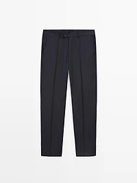 Cool wool suit pants