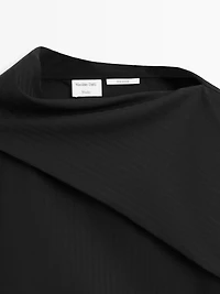 Striped blouse with cape detail - STUDIO