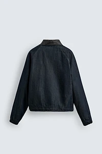VESTE EN DENIM COL COMBINÉ