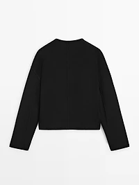 Cotton knit cardigan