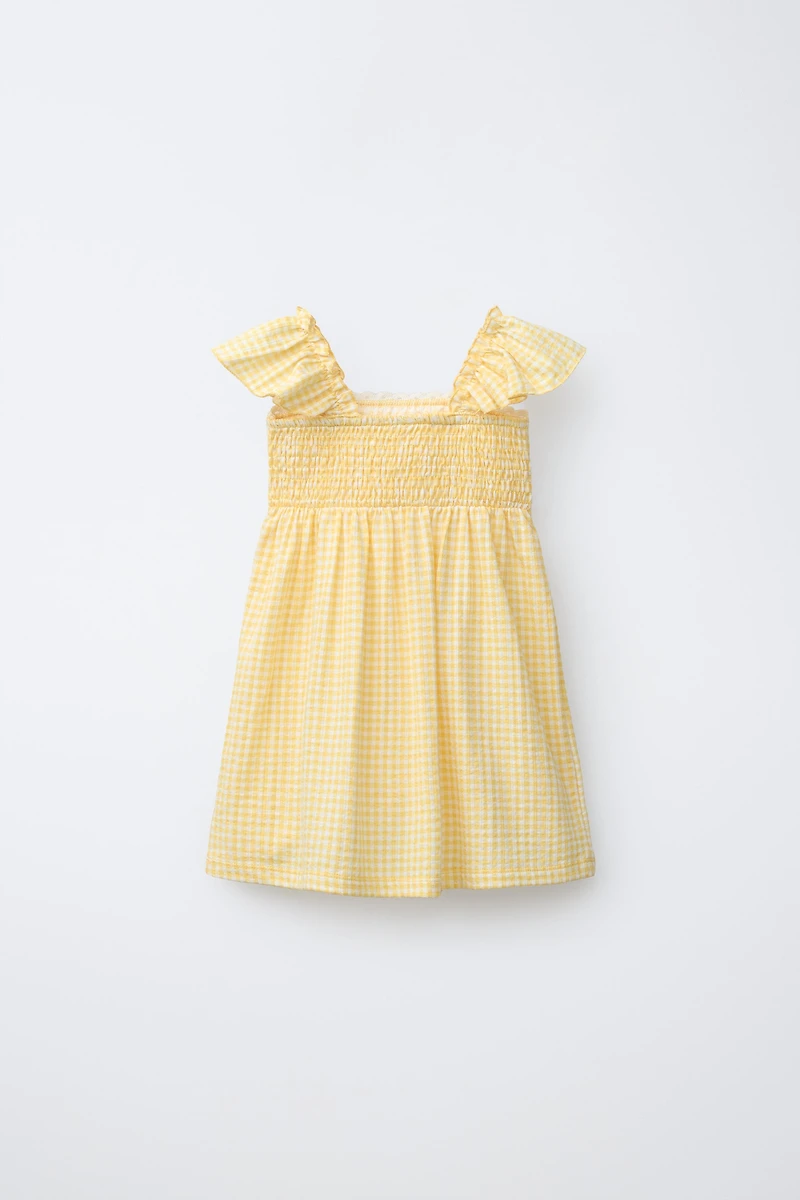 ROBE À CARREAUX VICHY ET CROCHET