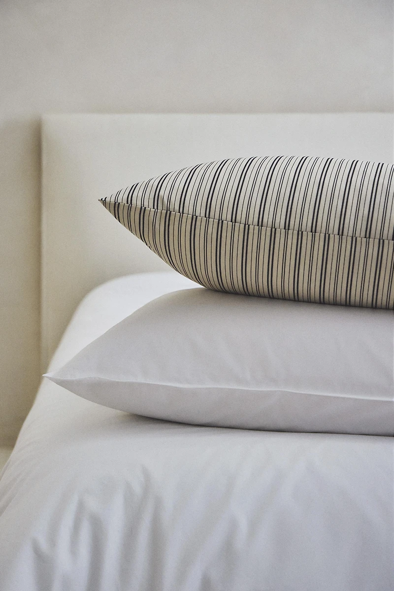 STRIPED PERCALE DUVET COVER