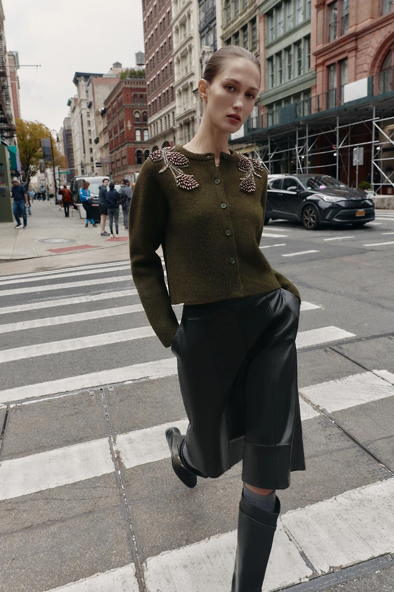 GILET EN MAILLE À FANTAISIE