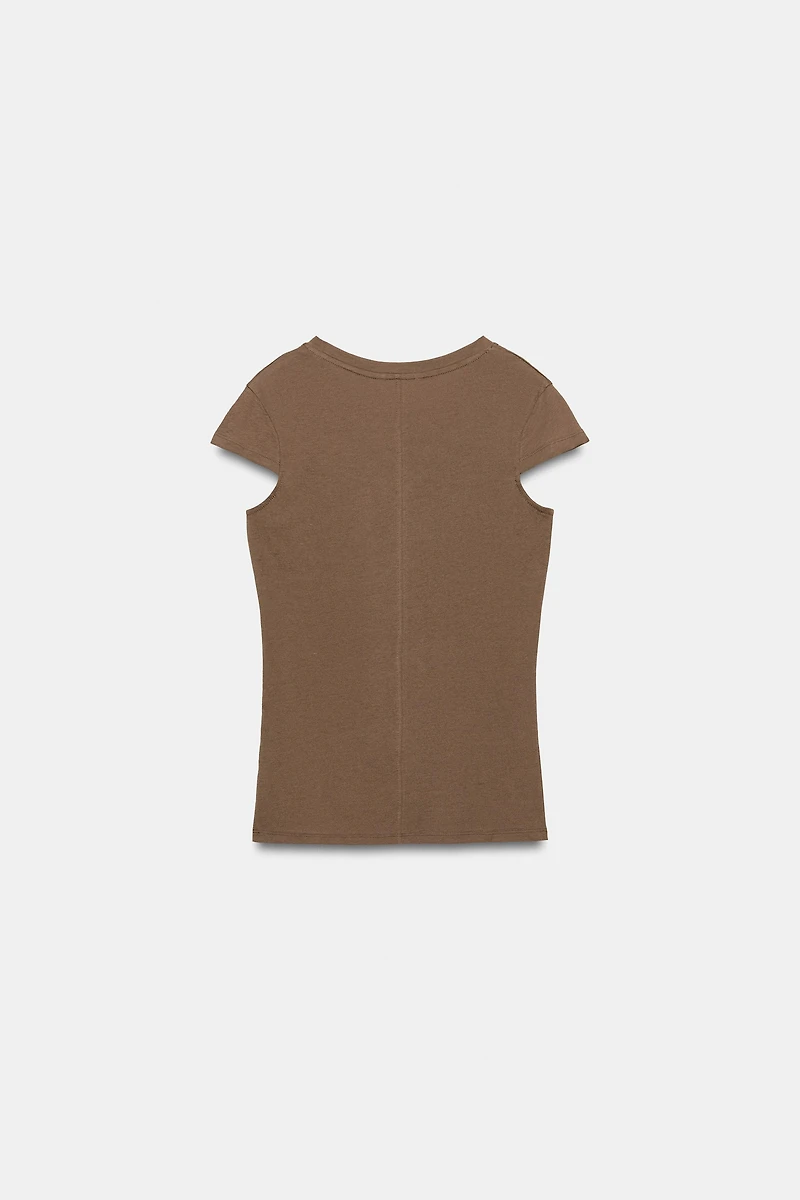 T-SHIRT MINIMAL MANCHES COURTES