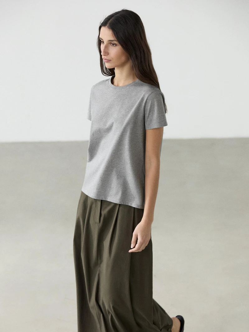 100% cotton short sleeve knit T-shirt