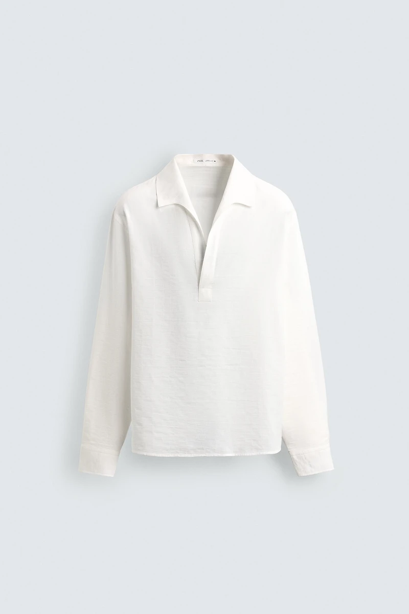 TEXTURED POLO SHIRT