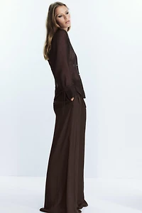 SEMI-SHEER SHIRT WITH TIES