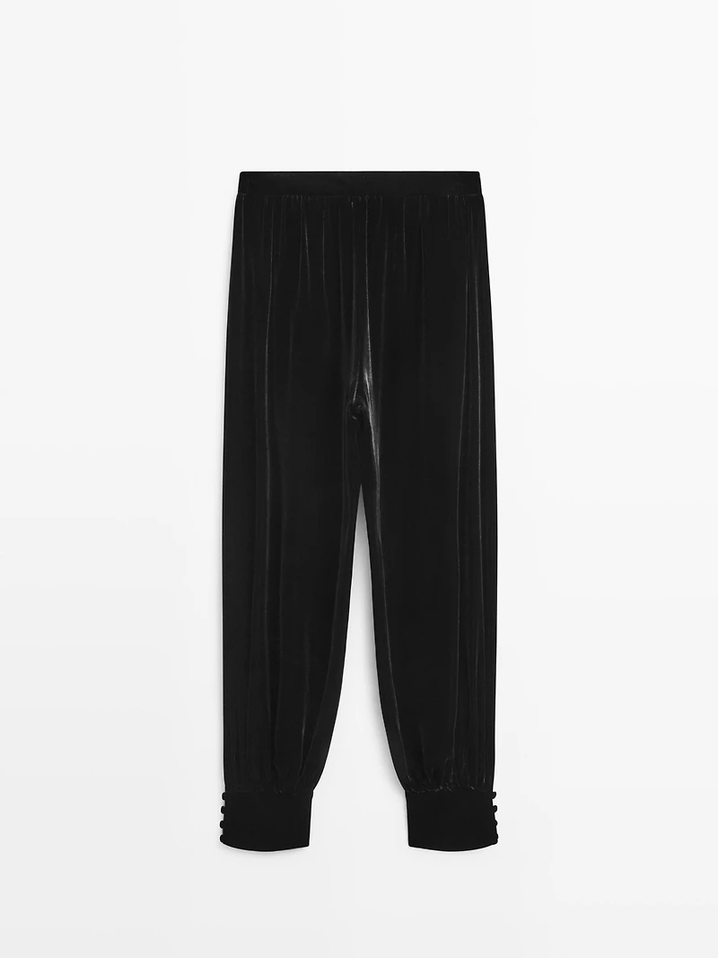 Pantalon bouffant en velours - STUDIO