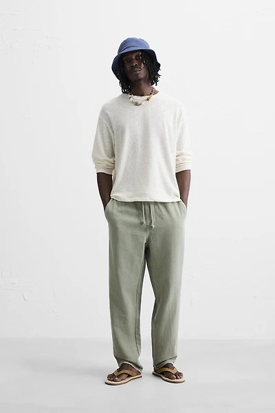 COTTON - LINEN PANTS