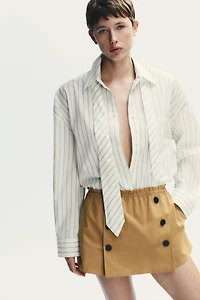 JUPE-CULOTTE BOUTONS