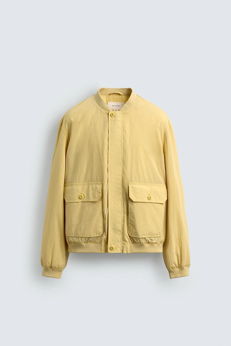 REGULAR FIT TECHNICAL BOMBER JACKET