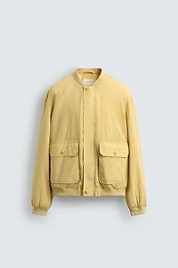 REGULAR FIT TECHNICAL BOMBER JACKET
