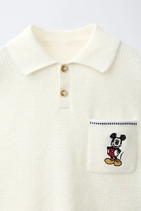 MICKEY MOUSE © DISNEY WAFFLE KNIT POLO