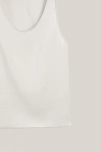 Top à larges bretelles en pure soie - ÉDITION LIMITÉE