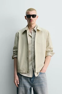 REGULAR FIT POPLIN OVERSHIRT