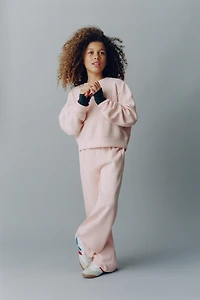 SWEAT BIMATIÈRE RÉSILLE ET INSCRIPTION