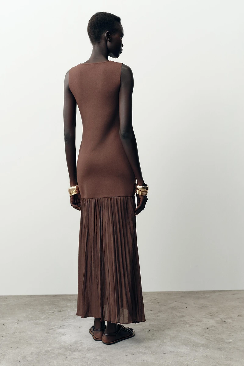 COMBINATION KNIT DRESS