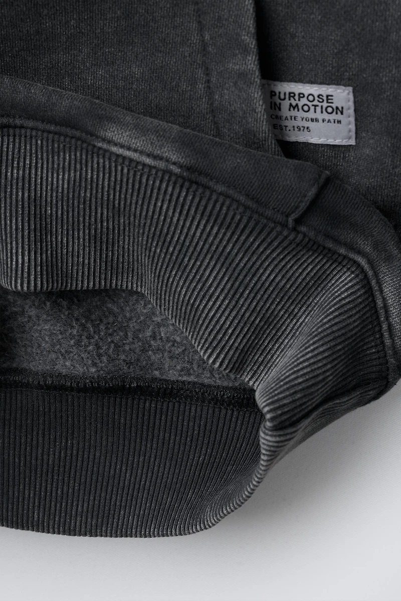 GRAFFITI WASHED EFFECT HOODIE