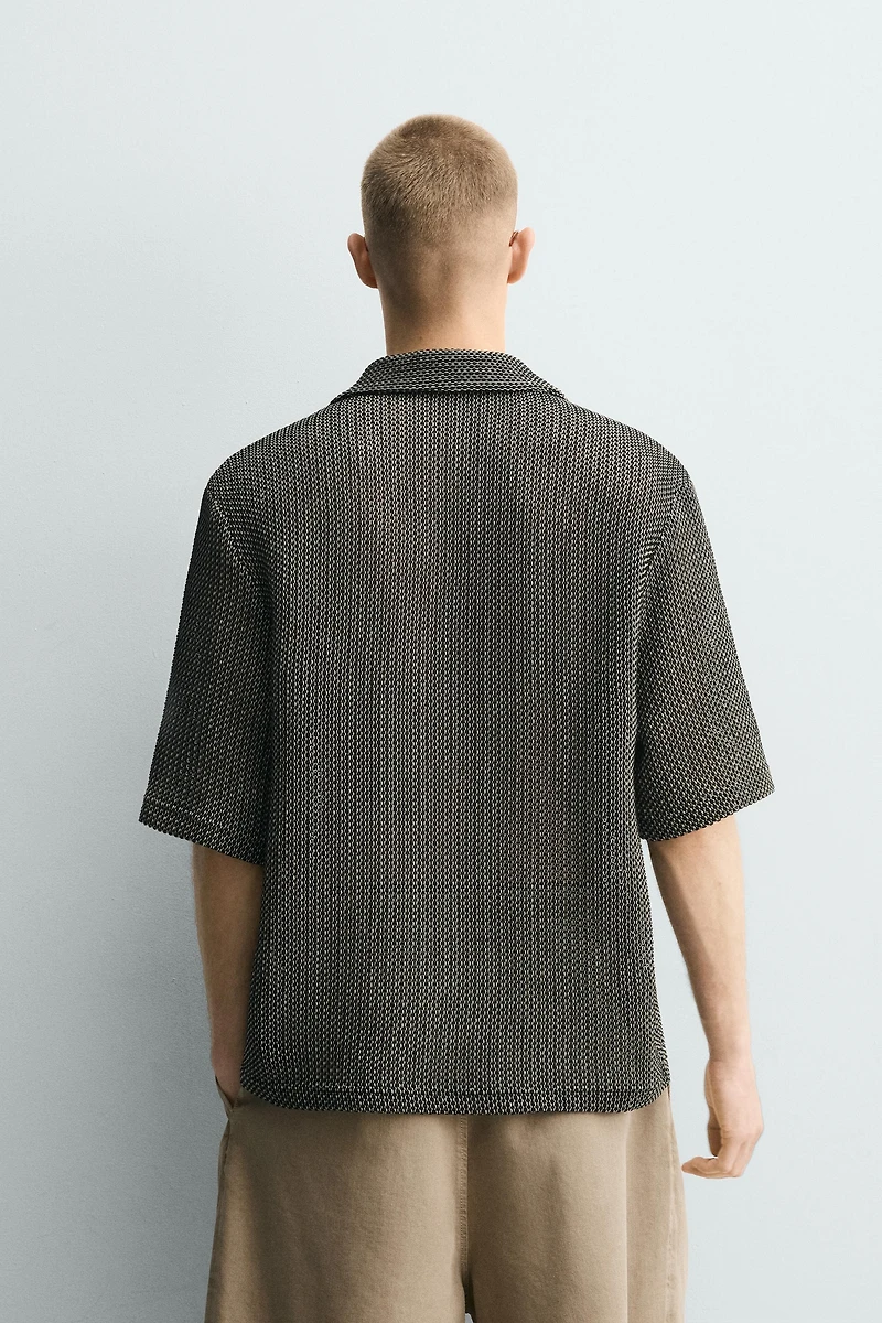 RELAXED FIT TEXTURED SHIRT