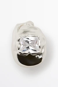 Bague effet fondu brillant