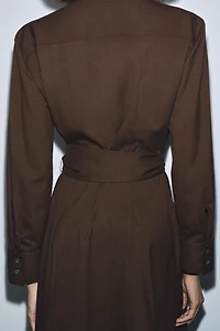 ZW COLLECTION BELTED SHIRT DRESS