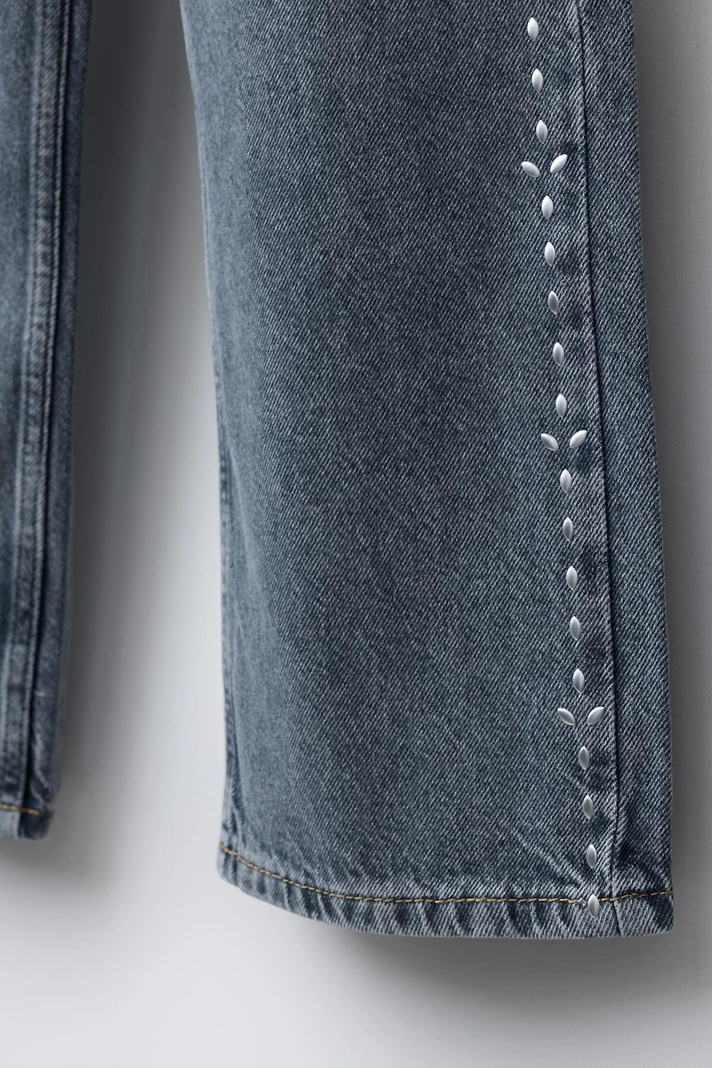 JEAN WIDE LEG CLOUS