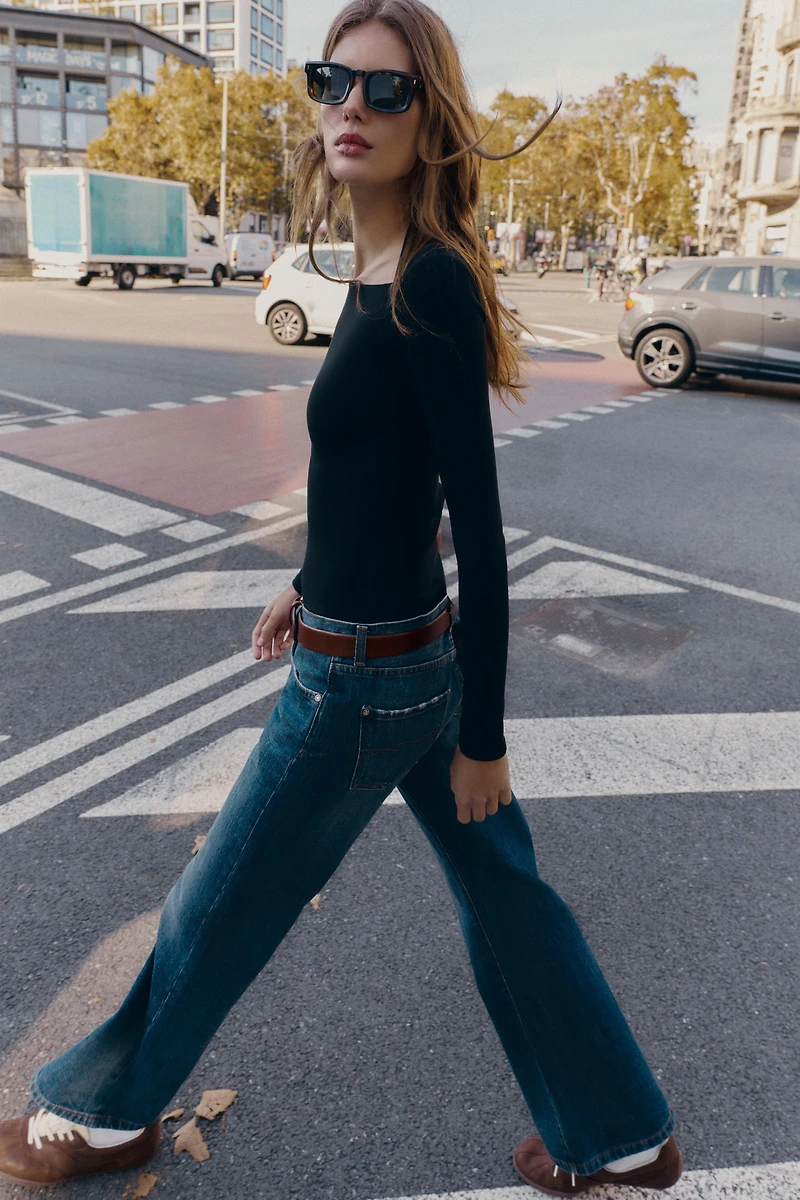 RIB LONG SLEEVE T-SHIRT