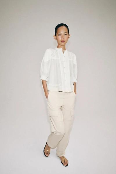 CHEMISE ROMANTIQUE EN COTON ZW COLLECTION