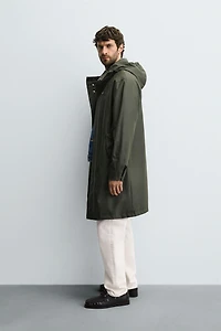 PARKA EFFET GOMME CAPUCHE