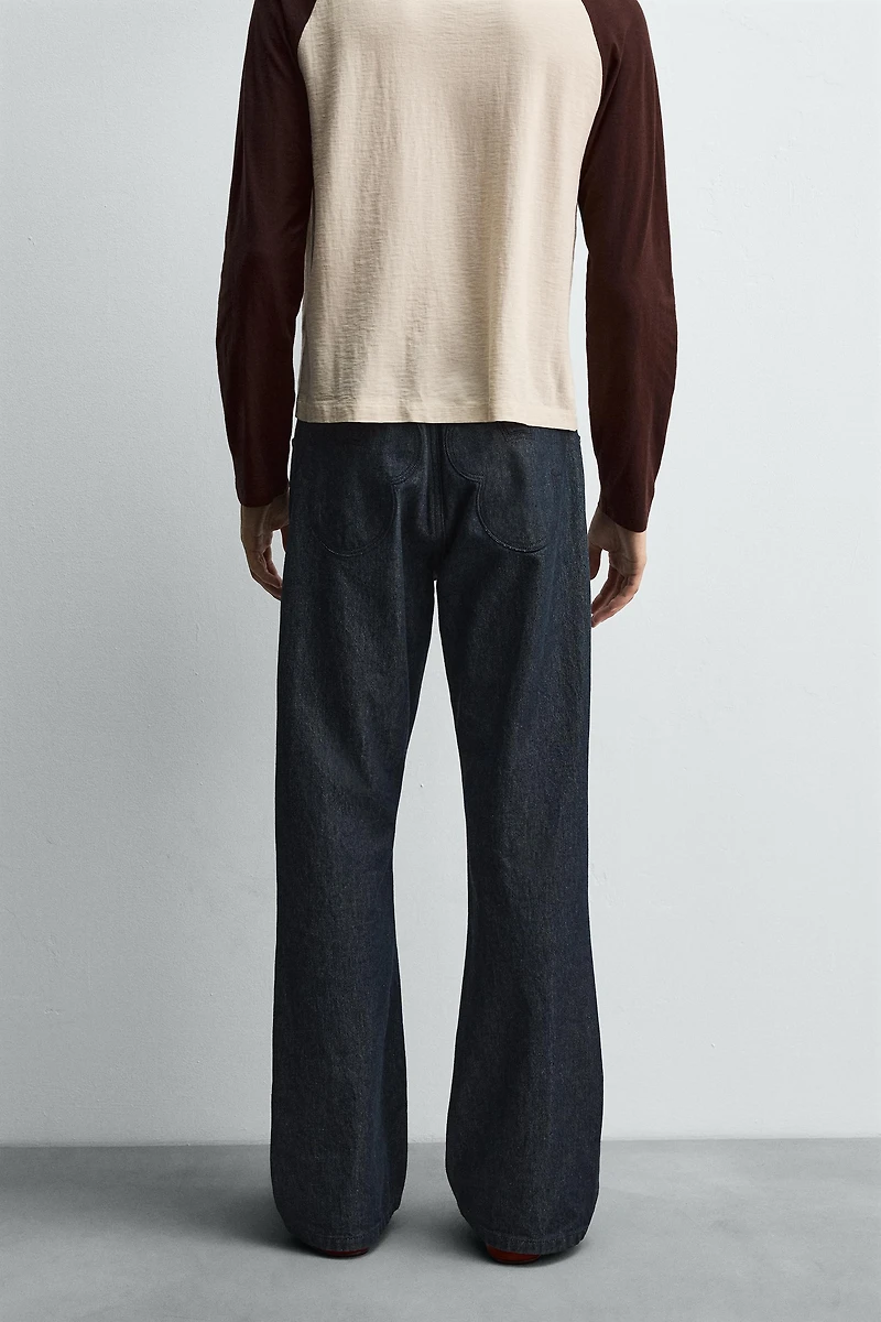 FLARE FIT JEANS WITH PATCHES HARRY LAMBERT FOR ZARA X DISNEY