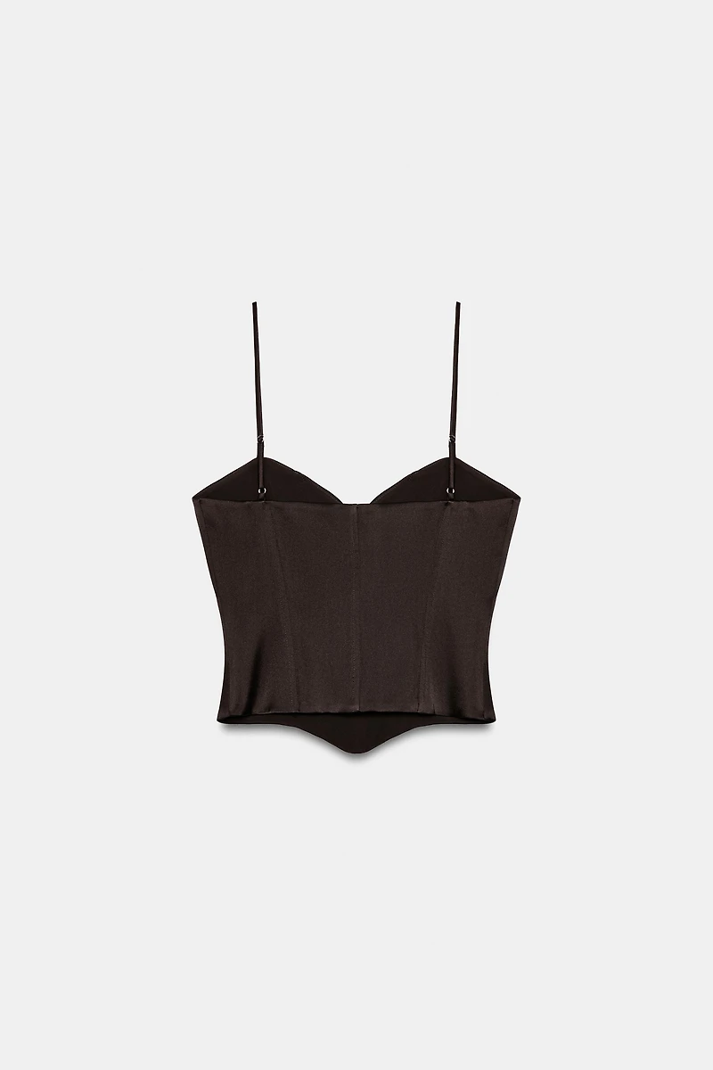 TOP STYLE CORSET SATINÉ