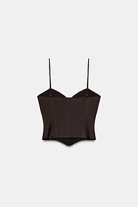 TOP STYLE CORSET SATINÉ