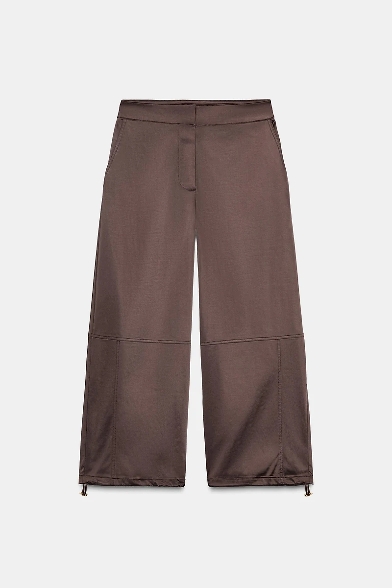 SATIN BALLOON PANTS