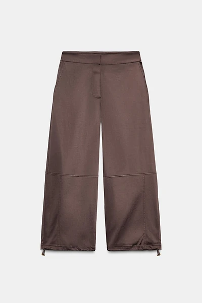 SATIN BALLOON PANTS