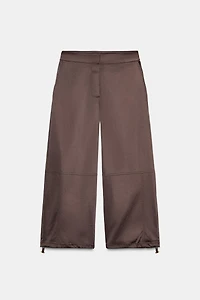 SATIN BALLOON PANTS