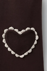 ROBE EN MAILLE POINT ROME POCHES CŒUR